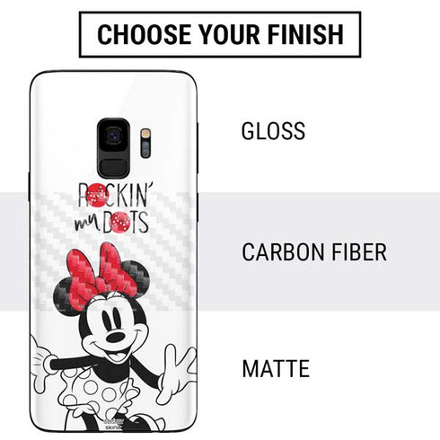 Disney Minnie Mouse Rockin My Dots Galaxy S9 Skin